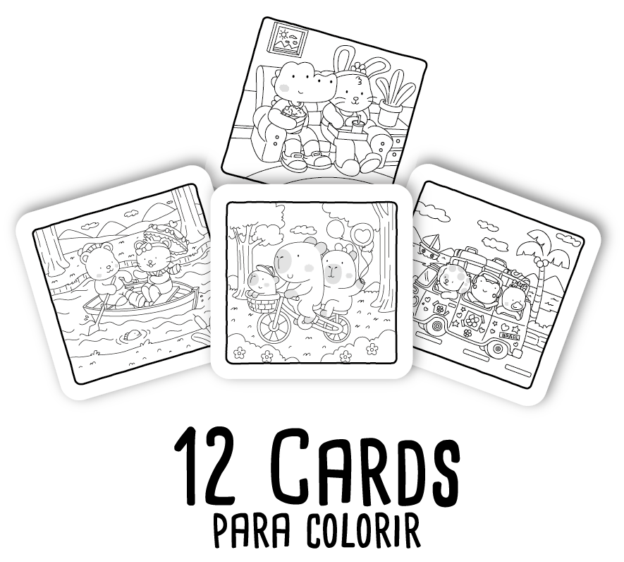 Cópia de cards Para colorir